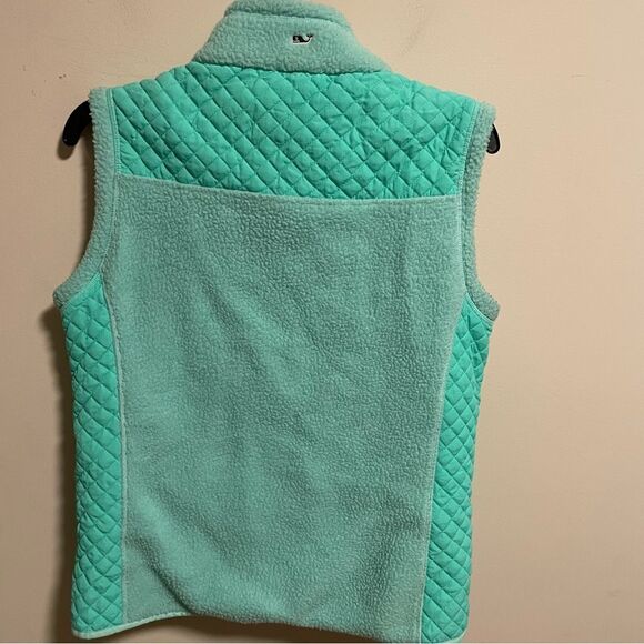 Vineyard Vines Teal Quilted Vest- Size Small - Picture 4 of 8